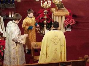 Photos from the 'Meeting of the Lord in the Temple service'