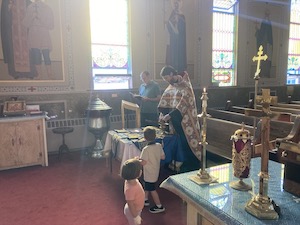 Photos from the blessing of new vestments.